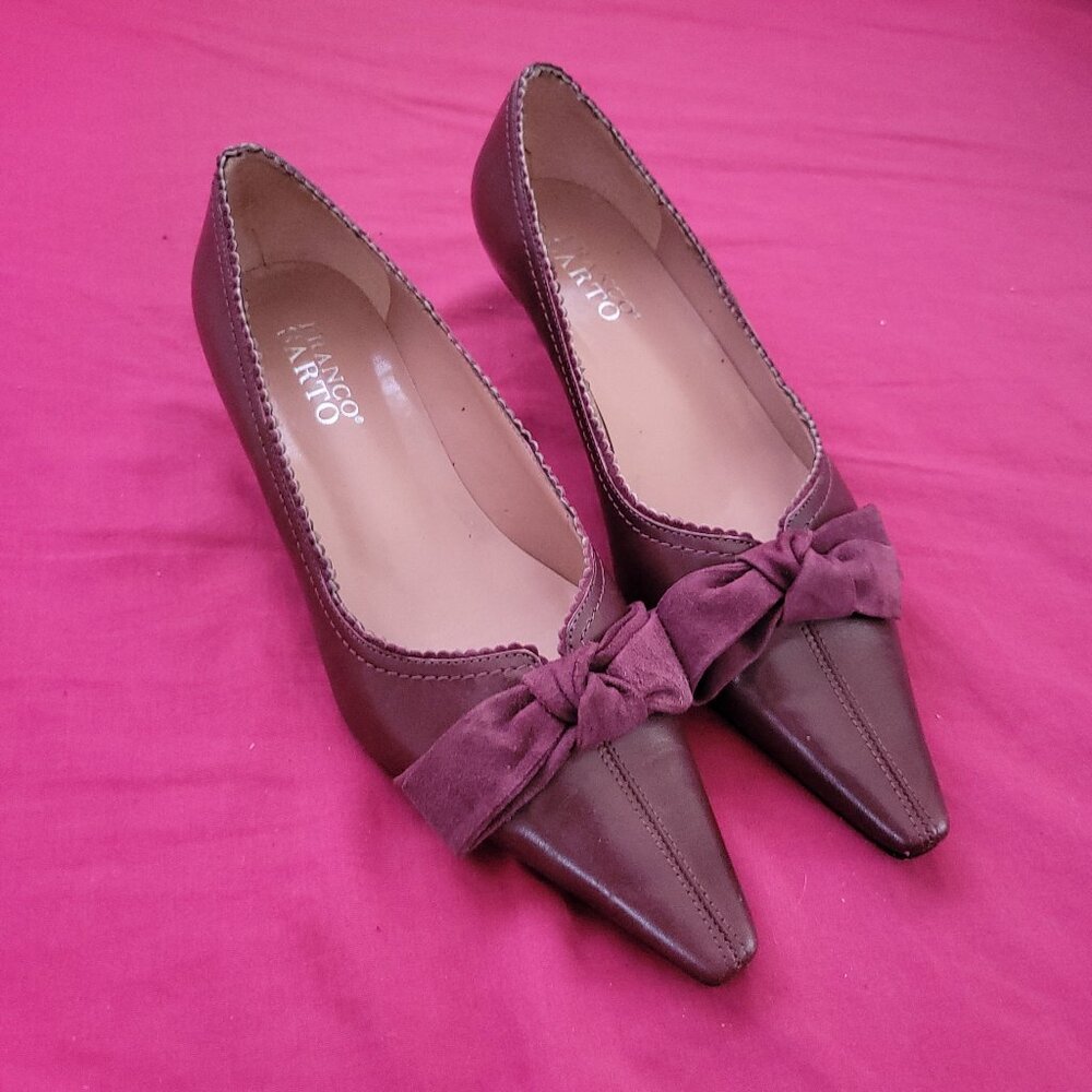 Maroon kitten heels Franco Sarto